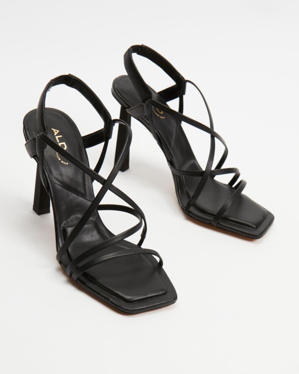 Moda Amilia Tacón Negro Sandalias Aldo