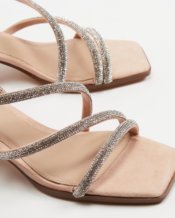 Aldo Fashion Gannateriel Sling Back Tacón Sandalia Hueso