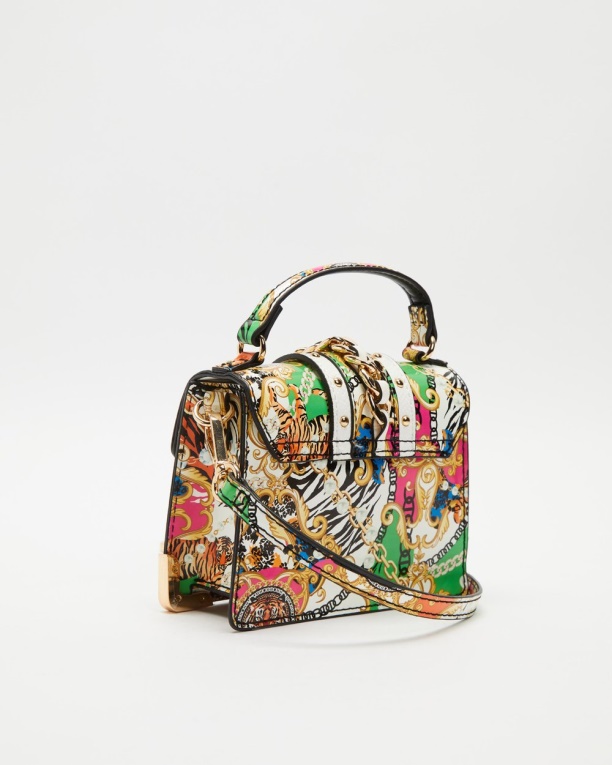 Aldo Minibaro Bolso Con Asa Superior Brillante Multi Moda