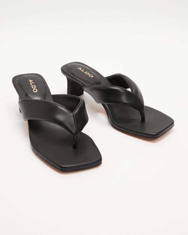 Aldo Moda Negro Auday Tanga Tacones