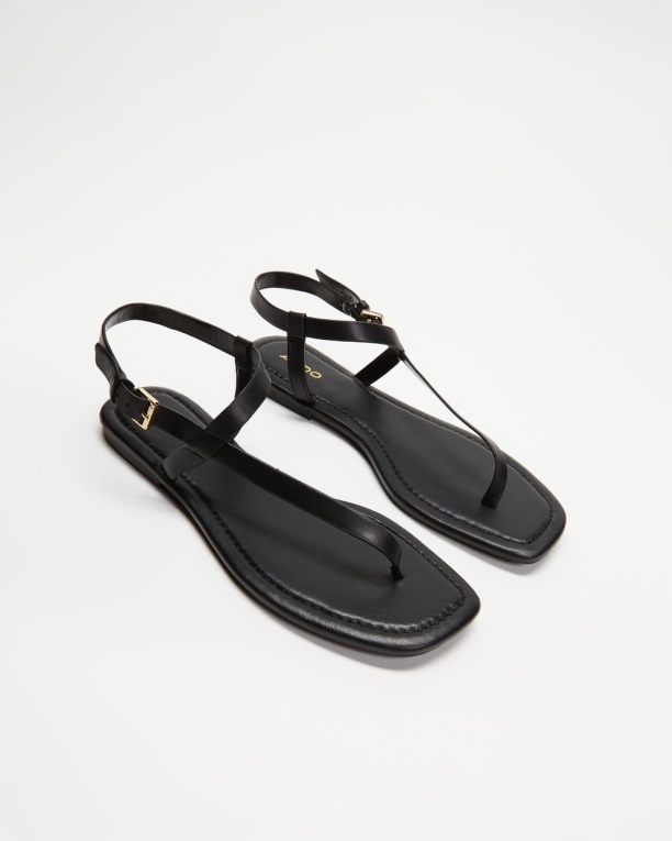 Sandalias Holthuis De Moda Negras De Aldo