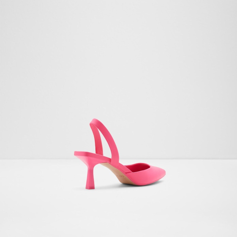 Aldo Basanti Zapatos De Tacón Rosa Brillante Moda
