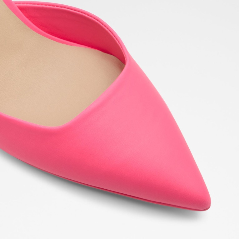 Aldo Basanti Zapatos De Tacón Rosa Brillante Moda
