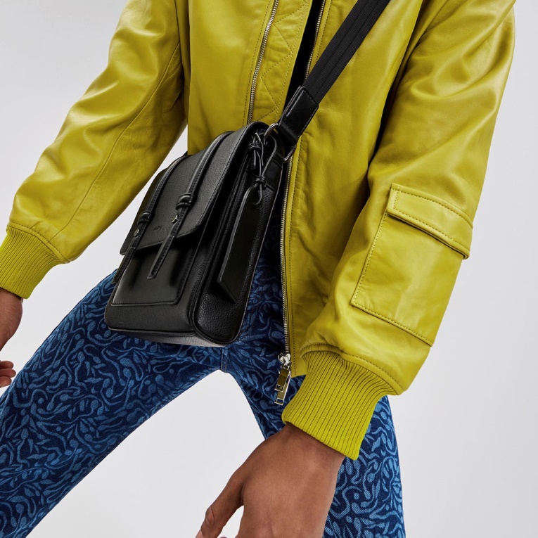 Bolso Bandolera Negro Ocorwen De Aldo Fashion