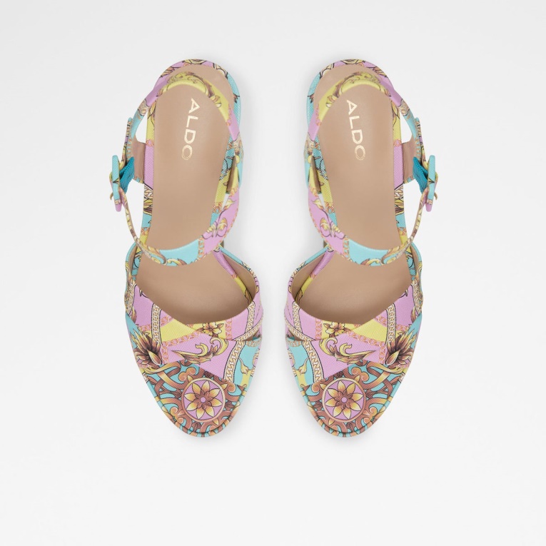 Sandalias De Tacón Camelia De Aldo Fashion Multicolor