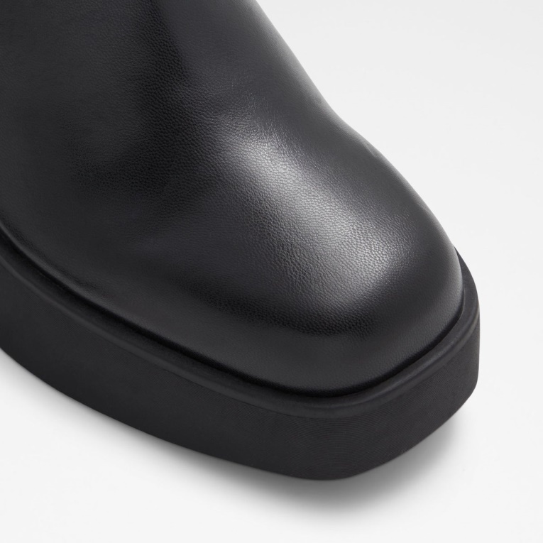 Botas Por Encima De La Rodilla De Lujo De Aldo, Color Negro.