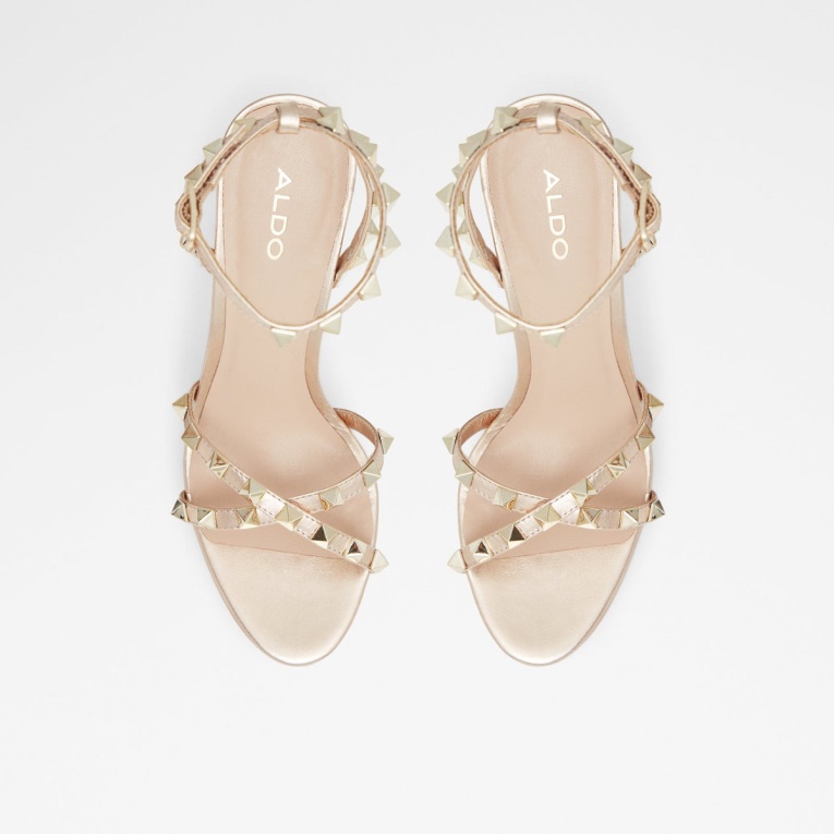 Aldo Geegully Sandalias De Tacón Oro Moda