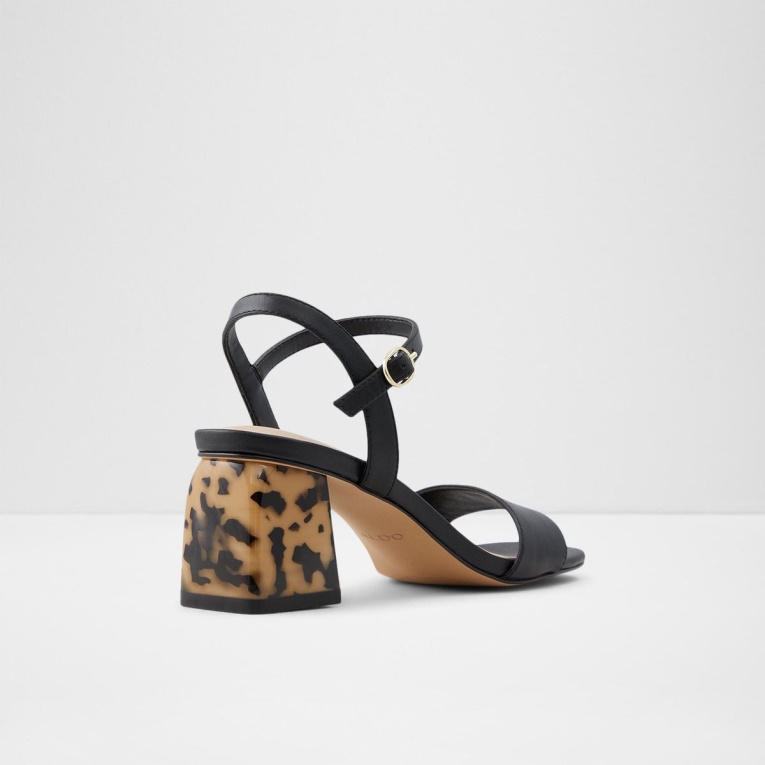 Aldo Gleawia Sandalias De Tacón Negro Moda