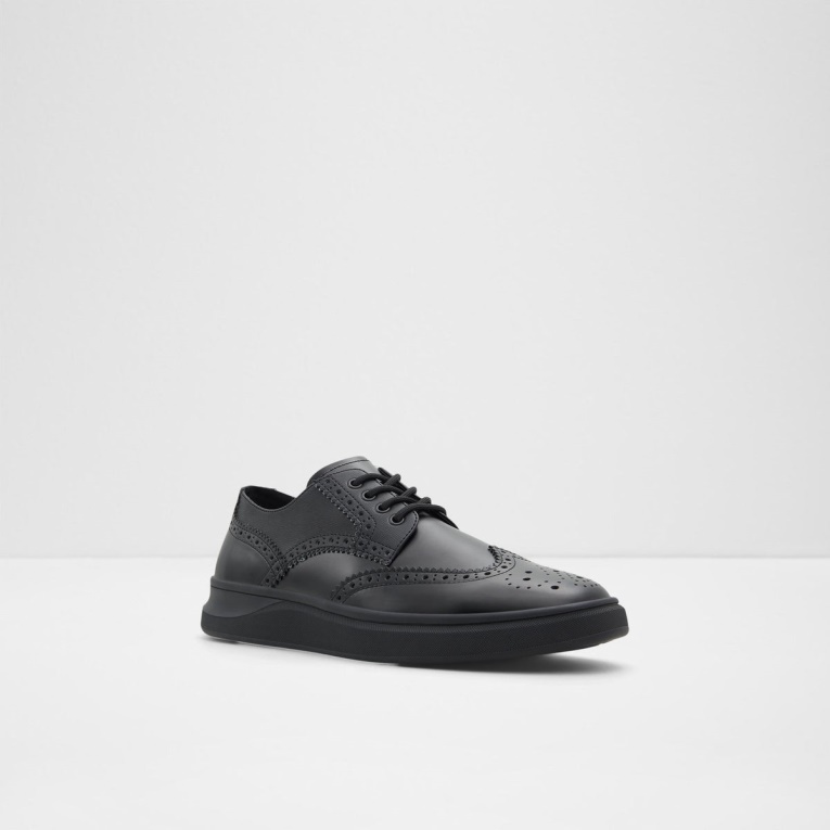 Aldo Monolite Zapato Con Cordones Negro Moda