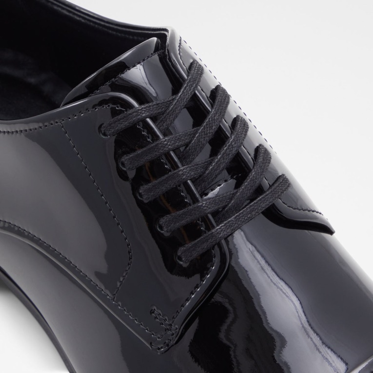 Negro Cochico Zapato Con Cordones Moda Aldo