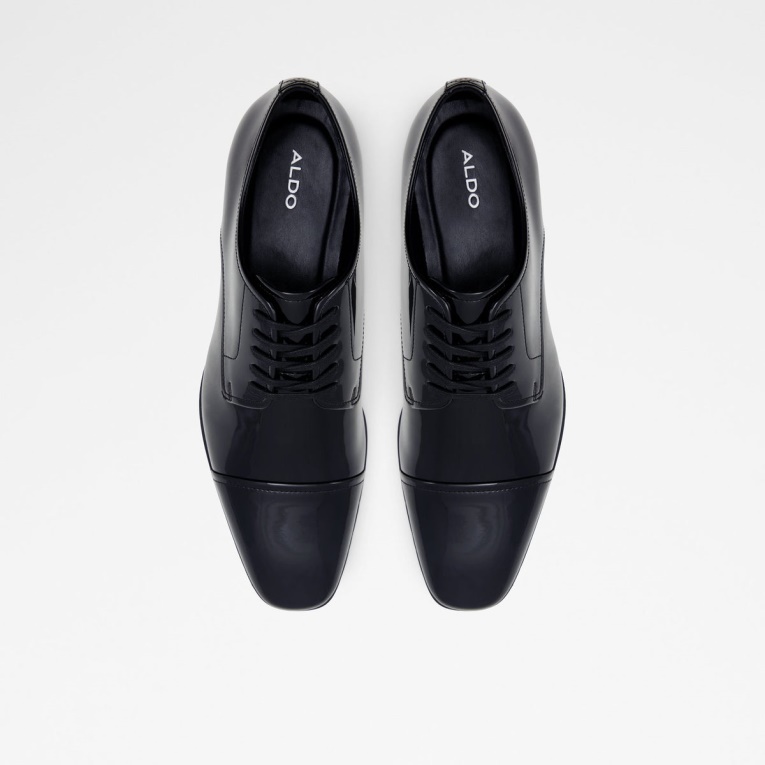 Negro Cochico Zapato Con Cordones Moda Aldo