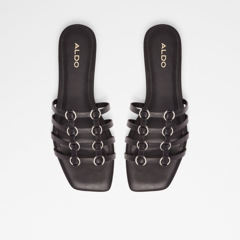 Sandalias Planas Aldo Oculla Moda Negro