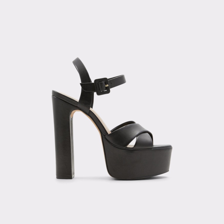 Moda Aldo Camelia Sandalias De Tacón Negro