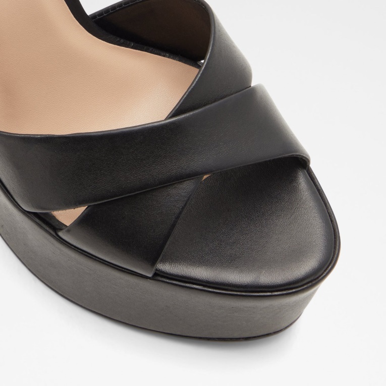 Moda Aldo Camelia Sandalias De Tacón Negro