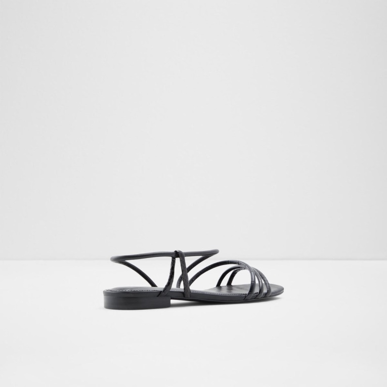 Moda Aldo Grymaw Sandalias Planas Negras
