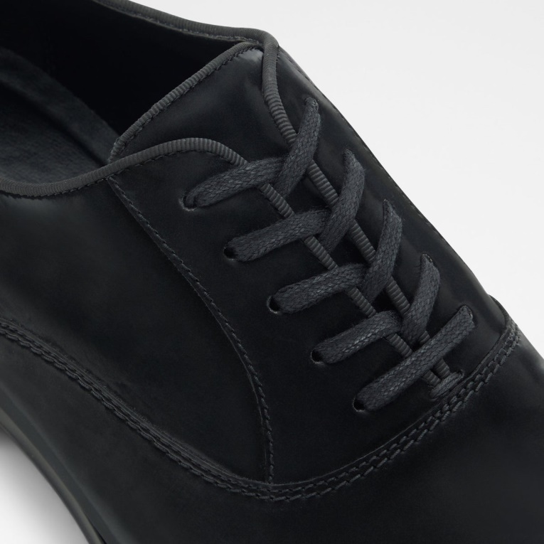 Zapato Con Cordones Aldo Ridge Negro De Moda