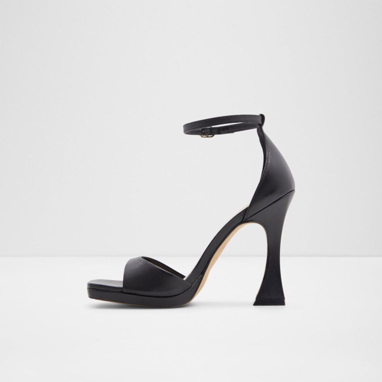 Sandalias De Tacón Negras Aldo Siza De Moda