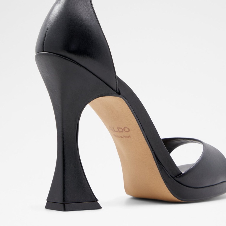 Sandalias De Tacón Negras Aldo Siza De Moda