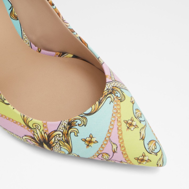 Zapatos De Tacón Stessy De Aldo Multicolor Brillante De Moda