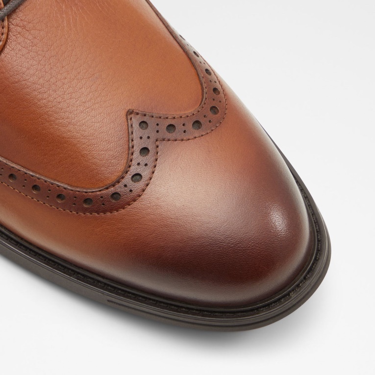 Zapato Con Cordones De Aldo Laurier De Coñac De Moda