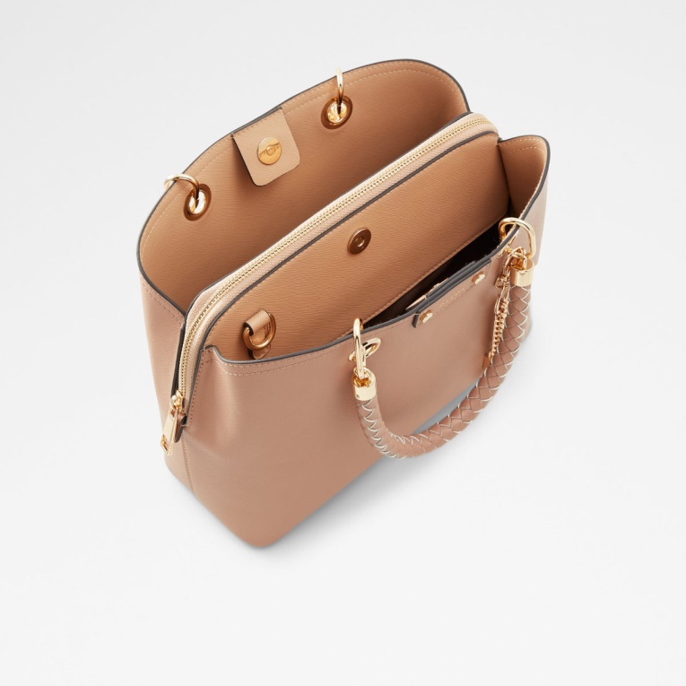 Bolso Satchel De Moda Coñac Aldo Lothycan