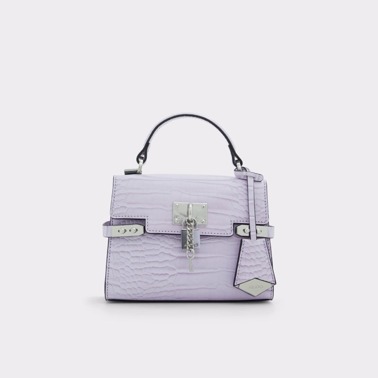 Bolso De Mano Con Asa Superior Aldo Vontessa Morado De Moda