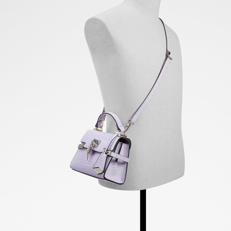 Bolso De Mano Con Asa Superior Aldo Vontessa Morado De Moda