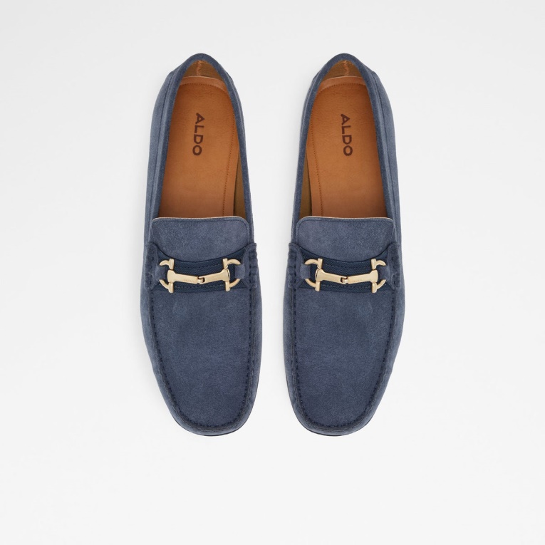 Zapato Sin Cordones Aldo Scuderia De Moda Azul Marino