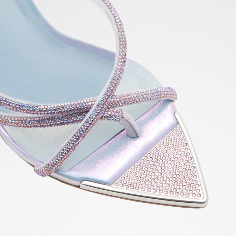 Púrpura Aabelle Sandalia De Tacón Alto Con Tiras Tacón De Aguja Moda Aldo