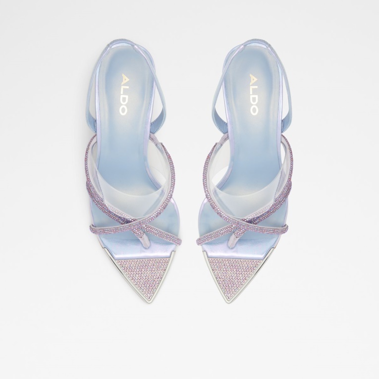 Púrpura Aabelle Sandalia De Tacón Alto Con Tiras Tacón De Aguja Moda Aldo