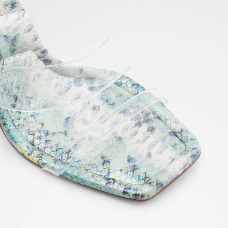 Mule Con Tacón Aderra Verde Claro Tacón De Aguja Moda Aldo