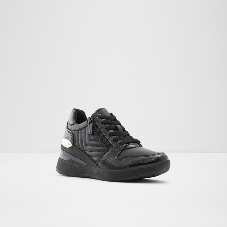 Zapatillas De Deporte Con Cuña Adwiwia De Material Mixto Sintético Negro De Aldo Fashion Cuña