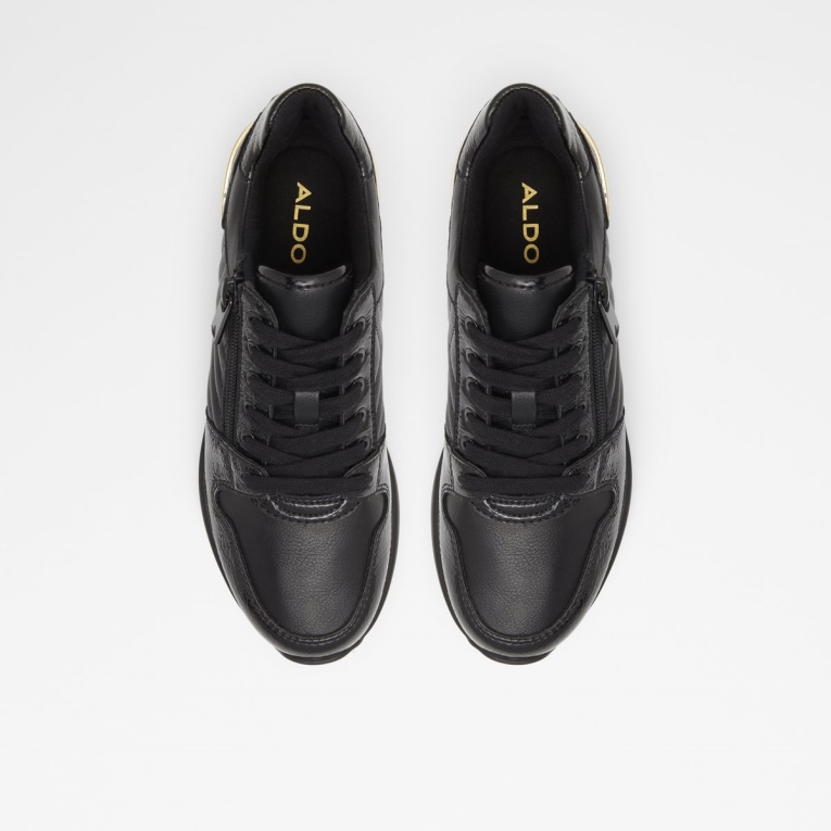 Negro Moda Exclusivo En Línea De Aldo Adwiwia-w Cuña Zapatilla De Deporte Cuña