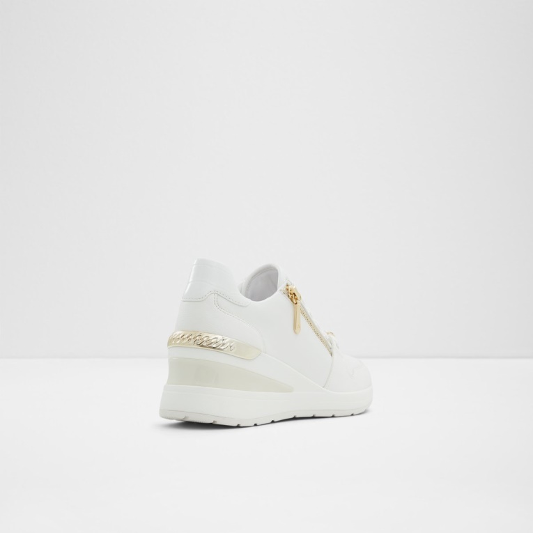 Blanco Aldo Fashion Adwiwiax Cuña Zapatilla De Deporte Tacón De Cuña