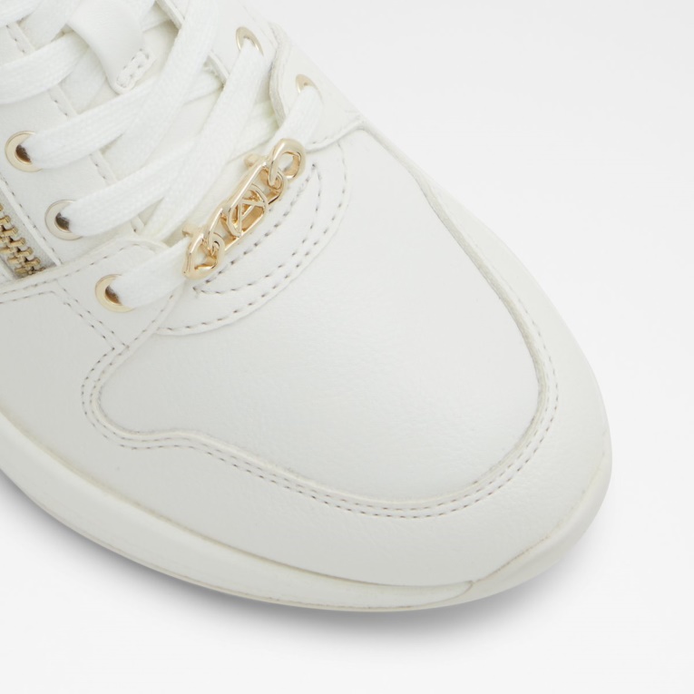 Blanco Aldo Fashion Adwiwiax Cuña Zapatilla De Deporte Tacón De Cuña