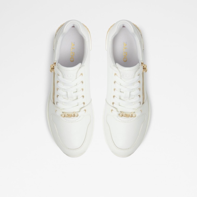 Blanco Moda Aldo Adwiwiax Cuña Zapatillas Cuña Tacón