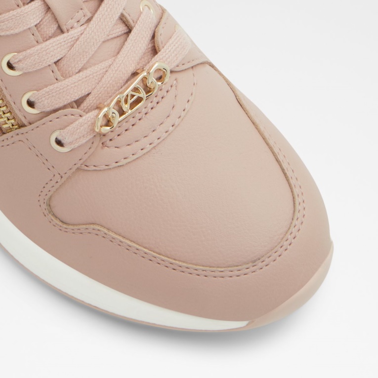 Adwiwiax Cuña Zapatilla De Deporte Cuña Tacón Aldo Moda Rosa