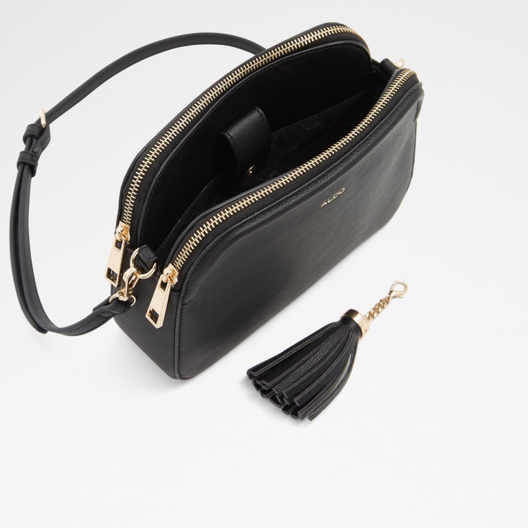 Bolso Bandolera Aldo Negro Agrelin De Moda
