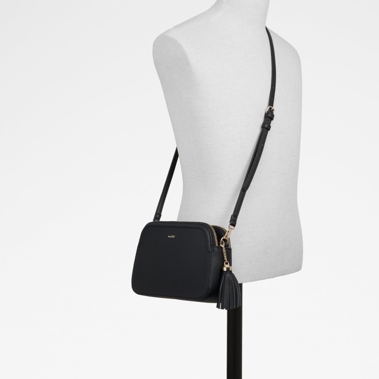Bolso Bandolera Aldo Negro Agrelin De Moda