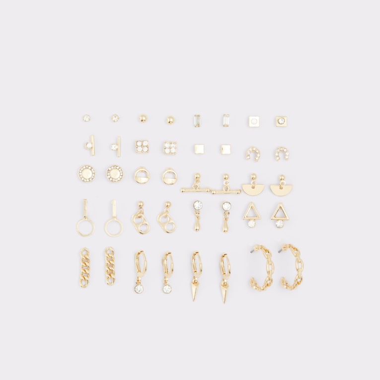 Dorado-transparente Multi Last Chance Agryldan Aretes Moda Aldo