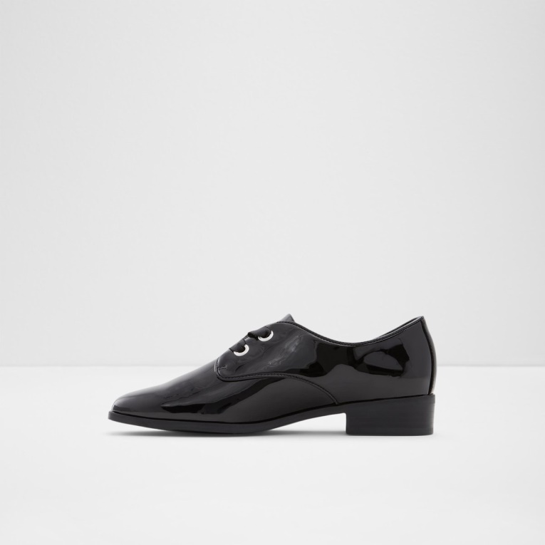 Aldo Agwenna Oxford Zapato Negro Sintético Charol Moda