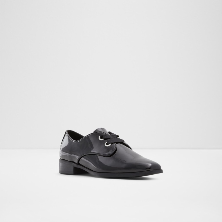 Aldo Agwenna Oxford Zapato Negro Sintético Charol Moda