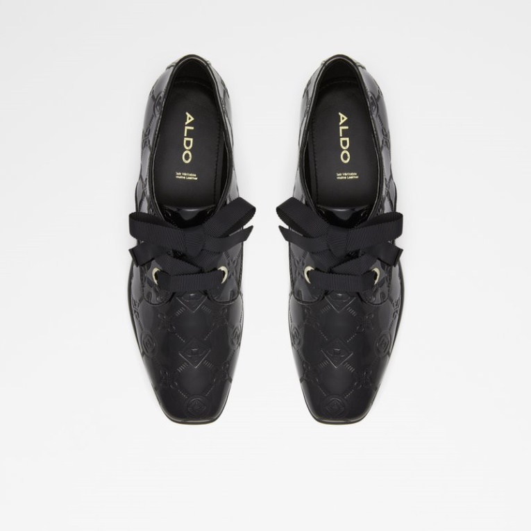 Aldo Negro Charol Sintético Moda Agwenna