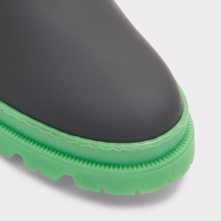 Alencia Botín Chelsea Moda Aldo Negro Cuero Caucho