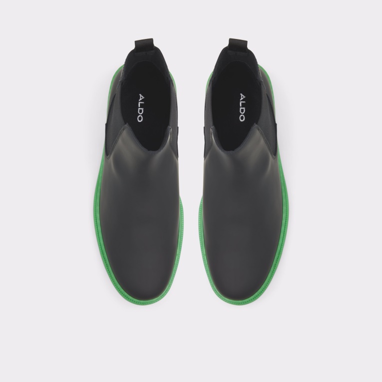 Botines Chelsea Aldo Alencia De Cuero Y Caucho Negros