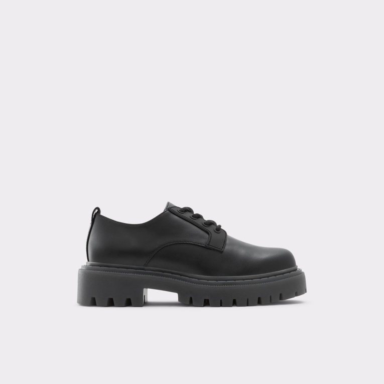 Aldo Moda Bajo Stock Alexisse Oxford Zapato Suela De Orejeta Negro