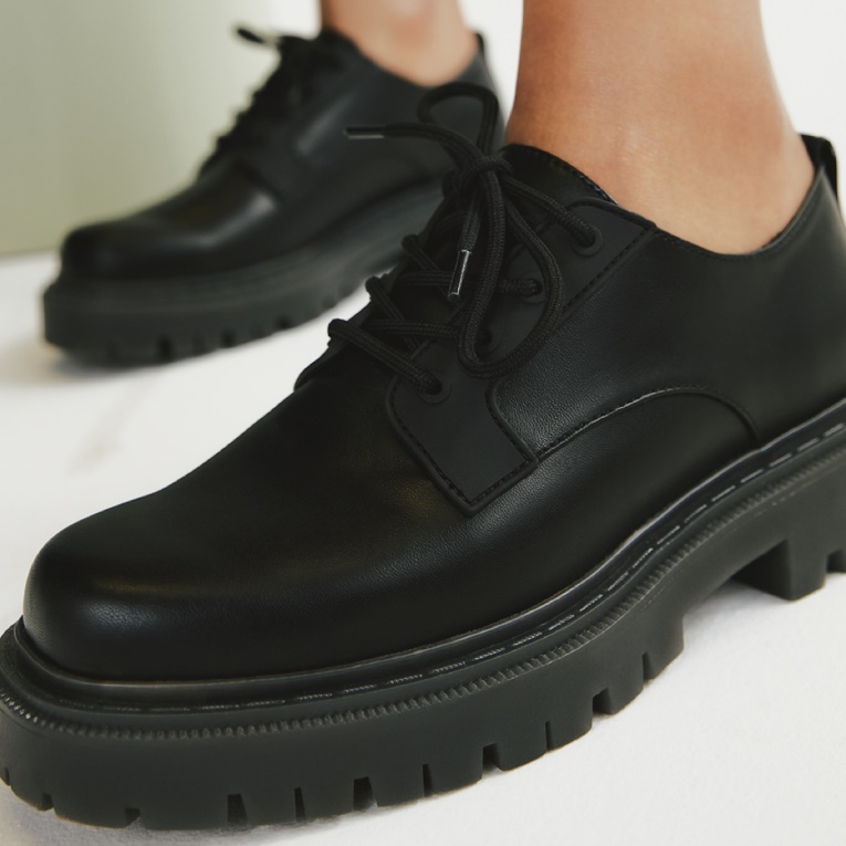 Aldo Moda Bajo Stock Alexisse Oxford Zapato Suela De Orejeta Negro