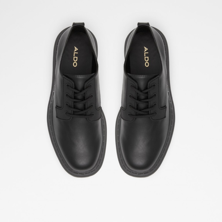 Aldo Moda Bajo Stock Alexisse Oxford Zapato Suela De Orejeta Negro