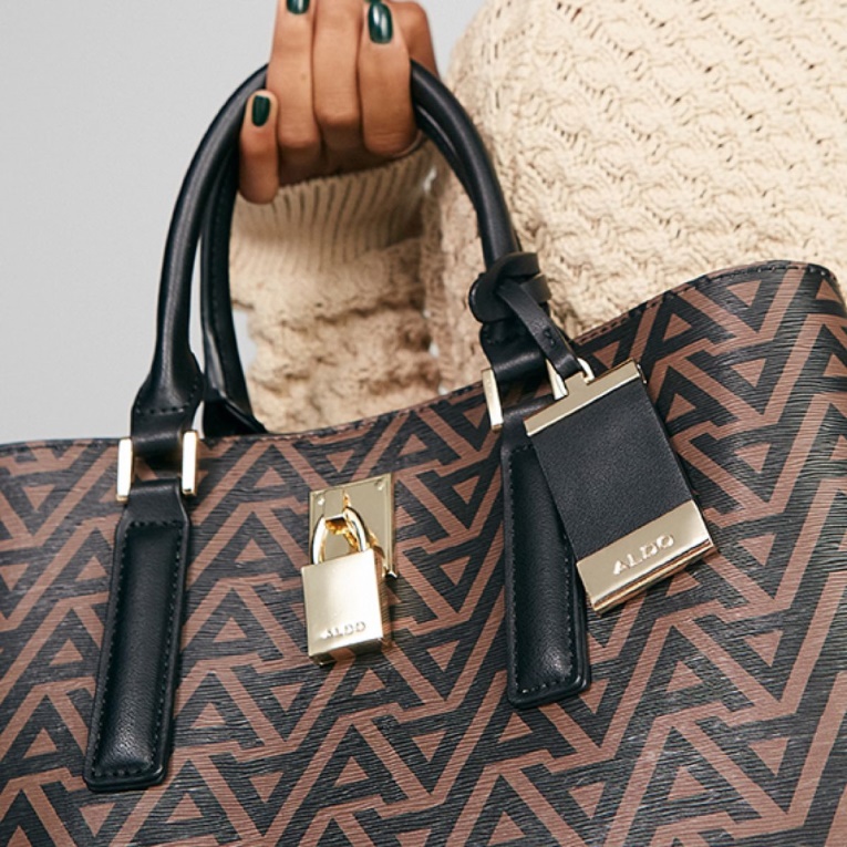 Bolso Tote Areawiell Multi Moda Marrón De Aldo