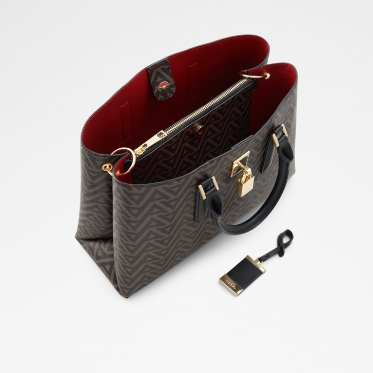 Bolso Tote Areawiell Multi Moda Marrón De Aldo